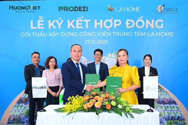 LA Home ký kết gói thầu xây dựng công viên trung tâm tại phía tây TP.HCM - Ảnh 2.