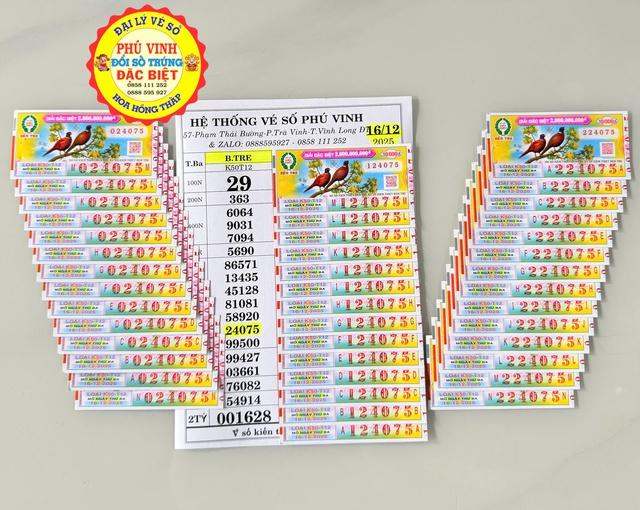 42 tờ trúng xổ số miền Nam ngày 16 tháng 12 đài Bến Tre, khách nhận chuyển khoản- Ảnh 1.