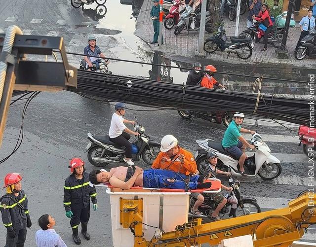 TP.HCM: Điện giật cháy quần áo, nam công nhân may mắn thoát chết- Ảnh 2.