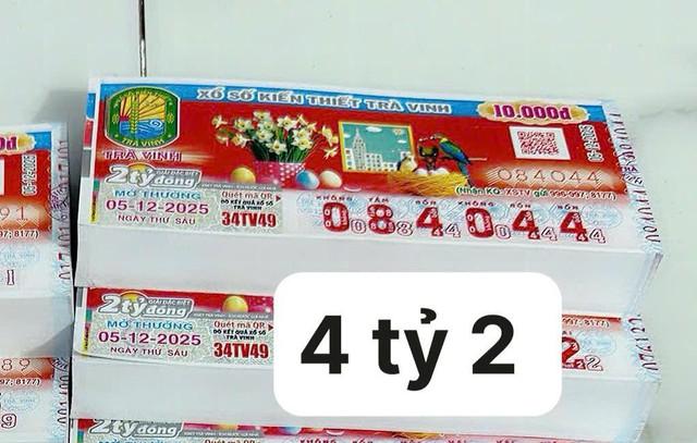 Xổ số miền Nam ngày 5 tháng 12: Nguyên cây vé trúng 4,2 tỉ đài Trà Vinh  - Ảnh 1.