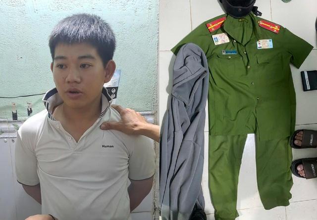 Bắt nghi phạm giả danh công an ‘dỏm’ cưỡng đoạt tài sản người đi đường - Ảnh 1.