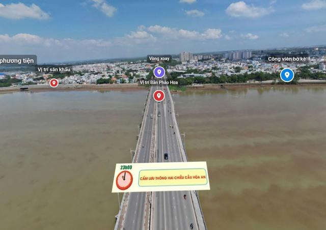 Chào Tết Dương lịch 2026, Đồng Nai bắn pháo hoa 15 phút ở cầu Hóa An- Ảnh 1.