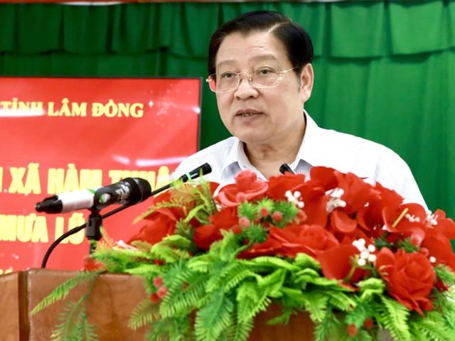 Ông Phan Đình Trạc khởi công xây dựng nhà cho người dân vùng lũ tại Lâm Đồng - Ảnh 3.