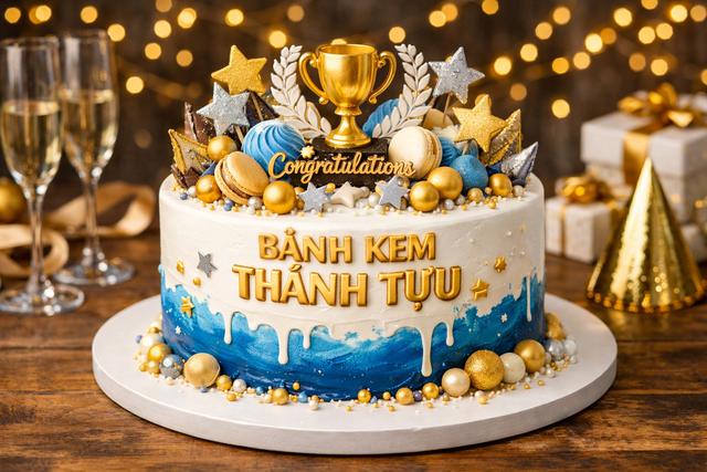 'Bánh kem thành tựu' là gì mà hot trend?: Khép lại năm 2025 theo cách ngọt ngào - Ảnh 2.