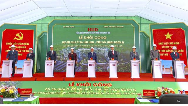 Quảng Ngãi khởi công dự án nhà ở xã hội với 300 căn hộ- Ảnh 1.