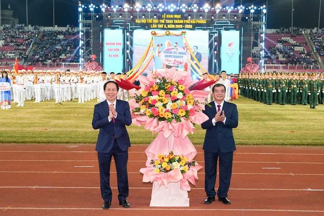Hải Phòng khai mạc đại hội thể thao sôi động, đoàn kết và đầy cảm hứng - Ảnh 1.