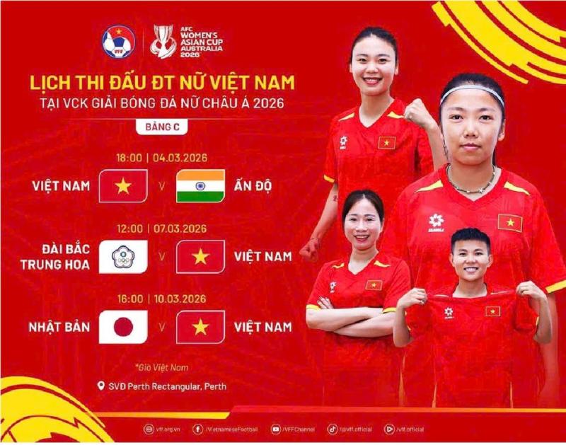 Xác định rõ lịch thi đấu đội tuyển nữ Việt Nam tại châu Á: Một trận đá đúng giữa trưa- Ảnh 3.