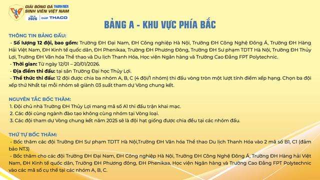 Lịch thi đấu mới nhất TNSV THACO cup 2026: Tất cả đều được phát trực tiếp, xem ở đâu?- Ảnh 3.