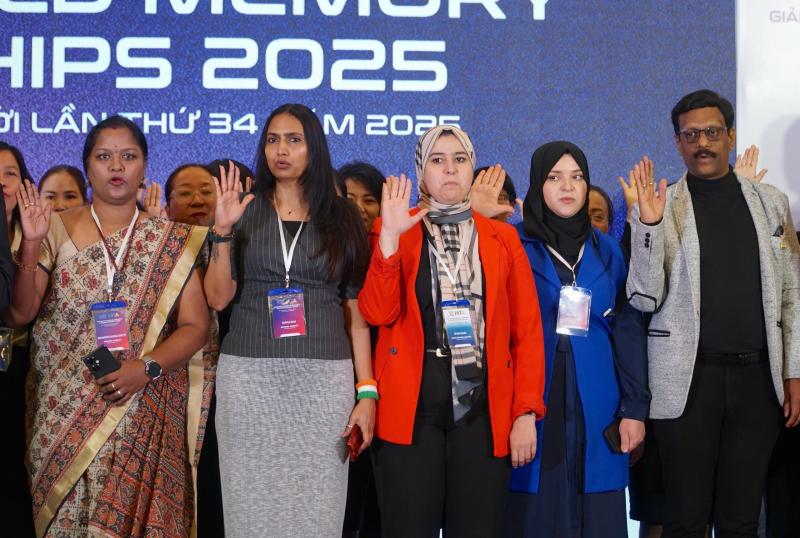 Giải vô địch Siêu trí nhớ 2025: Khoảnh khắc ấn tượng của vận động viên nước ngoài- Ảnh 11.