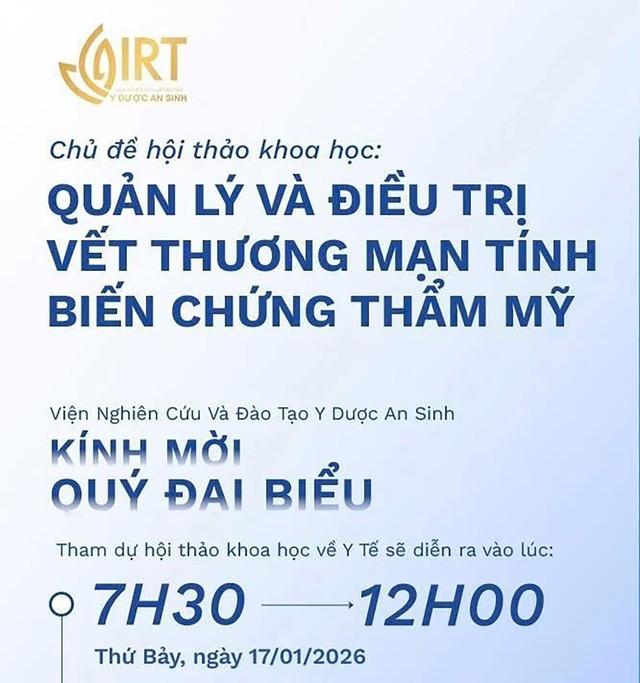 Hội thảo khoa học quản lý và điều trị vết thương mãn tính, biến chứng thẩm mỹ - Ảnh 1.