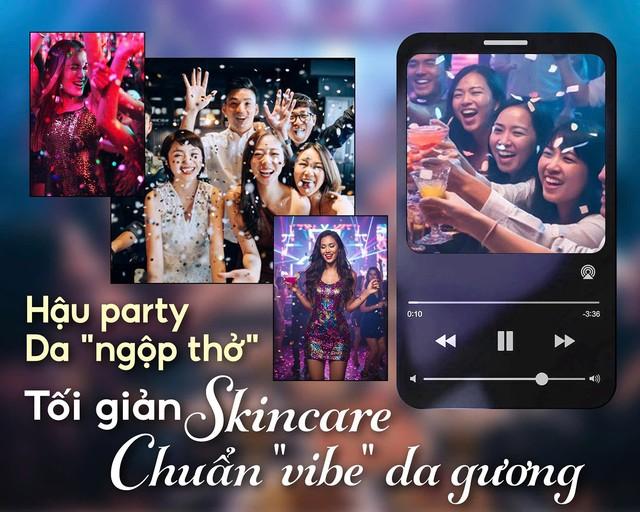Hậu party da ‘ngộp thở’: Tối giản 5 bước skincare chuẩn da gương- Ảnh 1.