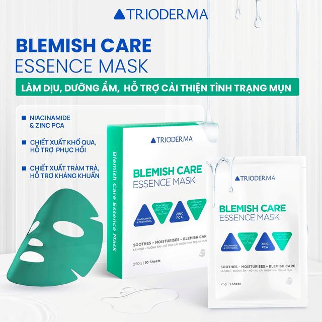 Trioderma ra mắt dòng mask mới dành riêng cho da dầu mụn cùng công thức đột phá- Ảnh 1.