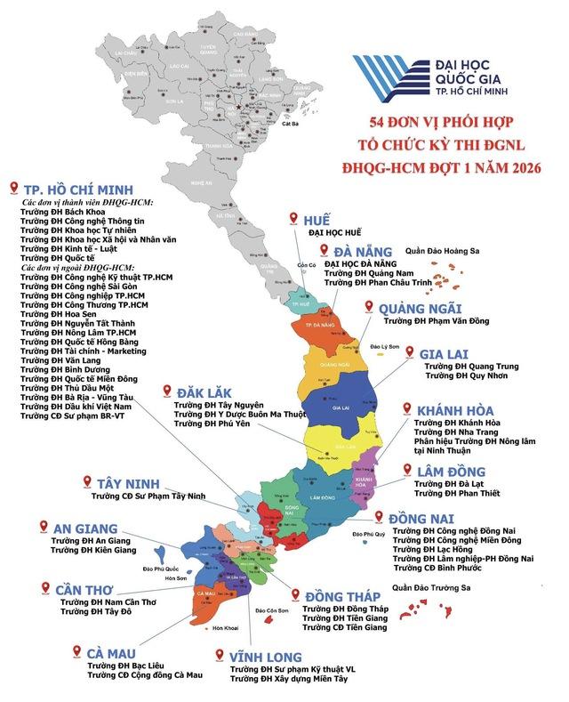 Cấu trúc bài thi đánh giá năng lực ĐH Quốc gia TP.HCM năm 2026 - Ảnh 2.