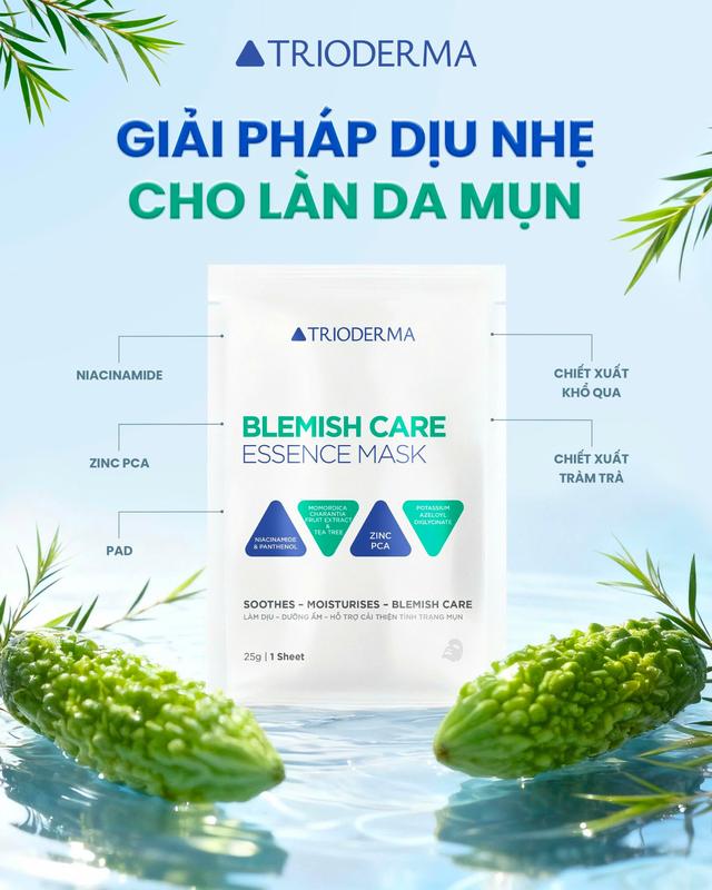 Trioderma ra mắt dòng mask mới dành riêng cho da dầu mụn cùng công thức đột phá- Ảnh 2.