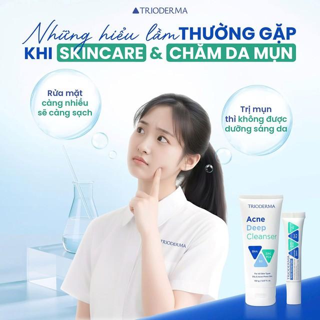 Sữa rửa mặt Trioderma có tốt không mà team da dầu, da mụn ‘mua đi mua lại’?- Ảnh 2.