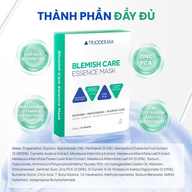 Trioderma ra mắt dòng mask mới dành riêng cho da dầu mụn cùng công thức đột phá- Ảnh 3.