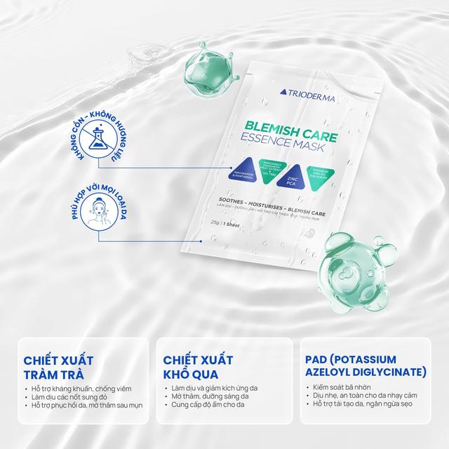 Trioderma ra mắt dòng mask mới dành riêng cho da dầu mụn cùng công thức đột phá- Ảnh 4.