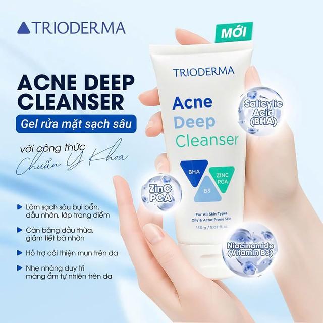 Sữa rửa mặt Trioderma có tốt không mà team da dầu, da mụn ‘mua đi mua lại’?- Ảnh 4.