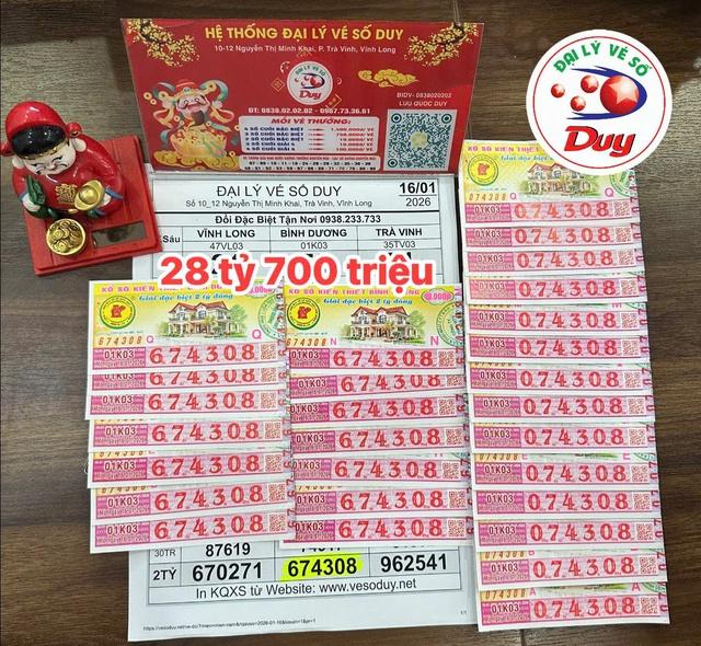 10 người trúng độc đắc xổ số miền Nam đài Bình Dương, chia nhau 28 tỉ - Ảnh 1.