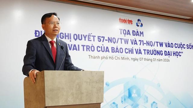 Trường ĐH Bách khoa TP.HCM và cơ quan báo chí cùng đưa nghị quyết vào cuộc sống - Ảnh 1.