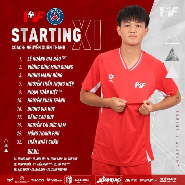 Nóng: PVF xuất sắc hòa PSG nhờ bàn thắng giống Đình Bắc, tiếp lửa U.23 Việt Nam- Ảnh 4.