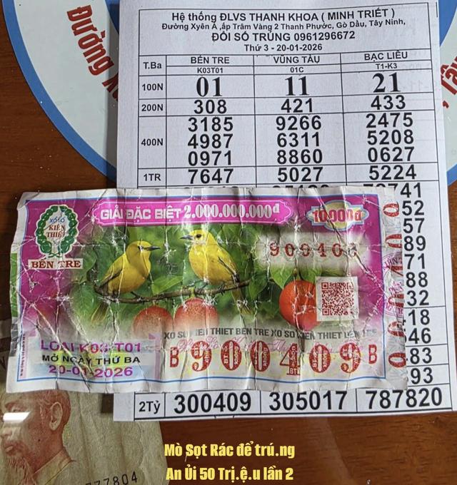 Tờ vé số vứt thùng rác… trúng xổ số miền Nam, bất ngờ xảy ra phút cuối - Ảnh 1.