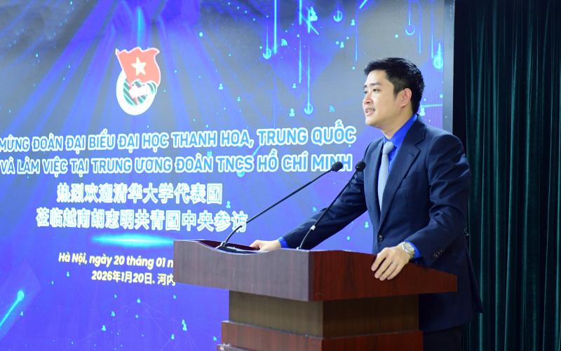 T.Ư Đoàn tiếp đoàn cán bộ, sinh viên Đại học Thanh Hoa (Trung Quốc) - Ảnh 2.
