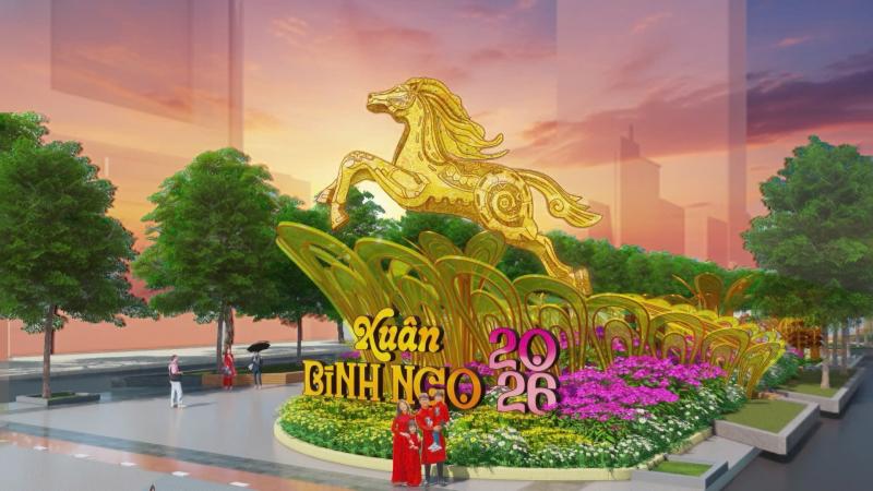 Đường hoa Nguyễn Huệ Tết Bính Ngọ: Hé lộ linh vật ngựa cao gần 7 m - Ảnh 3.