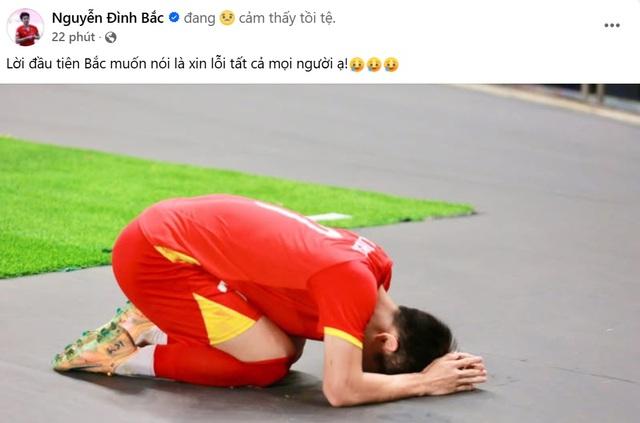 Đình Bắc xin lỗi sau trận thua U.23 Trung Quốc, cộng đồng mạng vỗ về an ủi- Ảnh 1.
