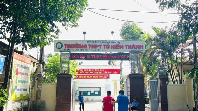 Vụ sai lệch điểm thi tại Trường THPT Tô Hiến Thành: Công an vào cuộc kiểm tra - Ảnh 1.