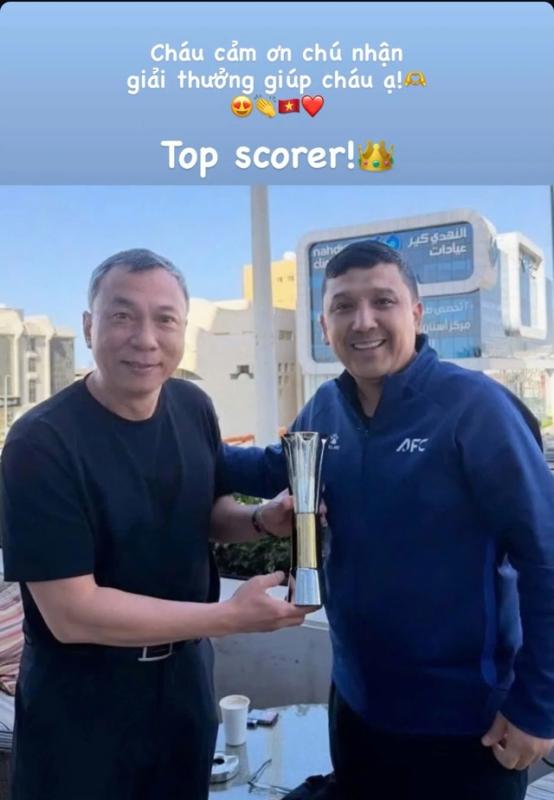 AFC nhờ Chủ tịch VFF Trần Quốc Tuấn mang Cúp 'Vua phá lưới' châu Á về Việt Nam cho Đình Bắc - Ảnh 1.