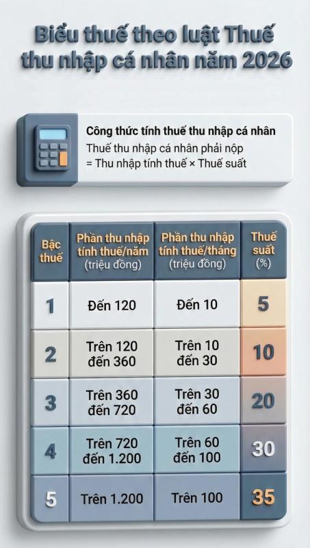 Thưởng tết 2026: Cách tính và nộp thuế thu nhập cá nhân - Ảnh 2.