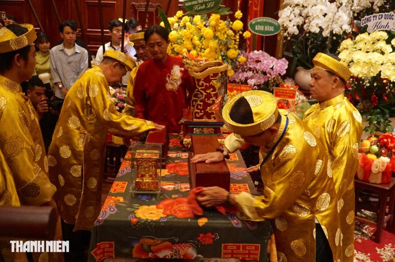 Khoảnh khắc hiếm tại đình thần An Khánh: Lễ mở ấn trăm năm ở Thủ Thiêm - Ảnh 2.