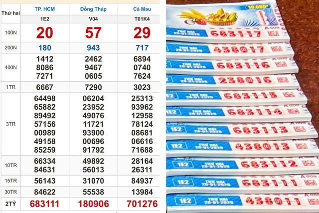 Trúng số kỷ lục 154 tờ xổ số miền Nam tại TP.HCM: Nhiều người cùng lãnh tiền - Ảnh 1.