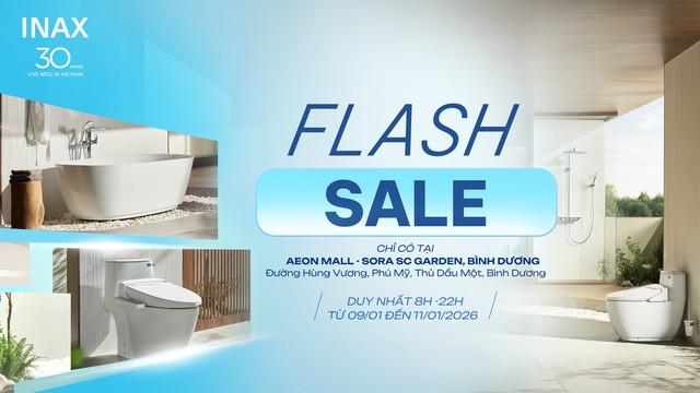 INAX kỷ niệm 30 năm tại Việt Nam với chương trình Flash Sale đặc biệt- Ảnh 1.