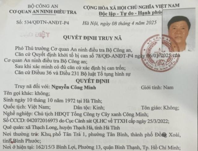 Đề nghị truy tố vắng mặt Chủ tịch HĐQT Công ty cây xanh Công Minh- Ảnh 1.