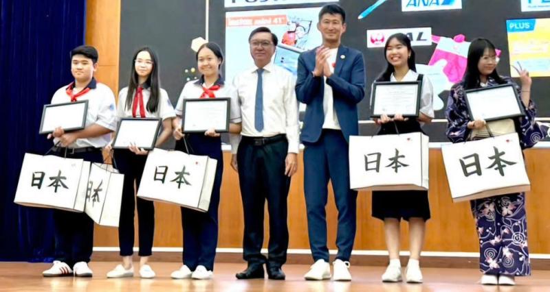 Học sinh TP . HCM xuất sắc Trong cuộc thi hùng biện tiếng Nhật 2026 - Ảnh 1.