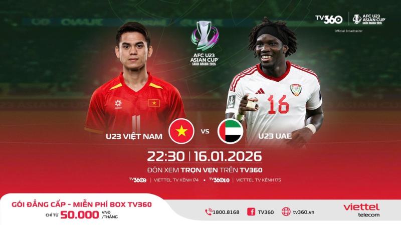 Xác định kênh phát trực tiếp 4 trận tứ kết U.23 châu Á: U.23 Việt Nam đại chiến UAE khi nào?- Ảnh 2.