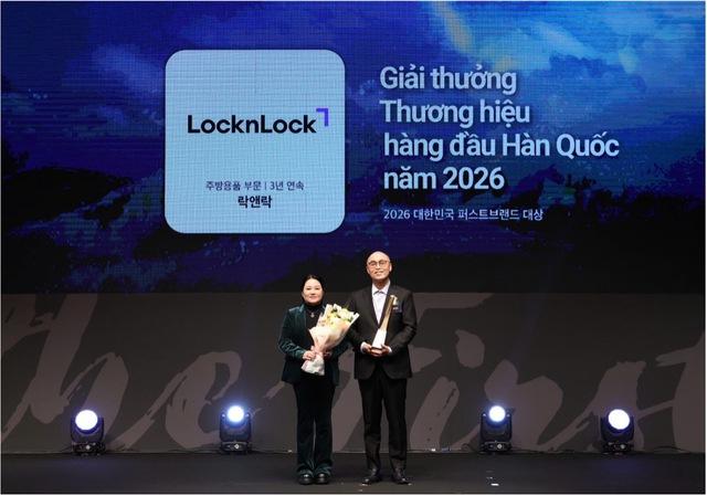 LocknLock lập cú đúp tại Giải thưởng ‘Thương hiệu Hàng đầu Hàn Quốc 2026’ - Ảnh 1.