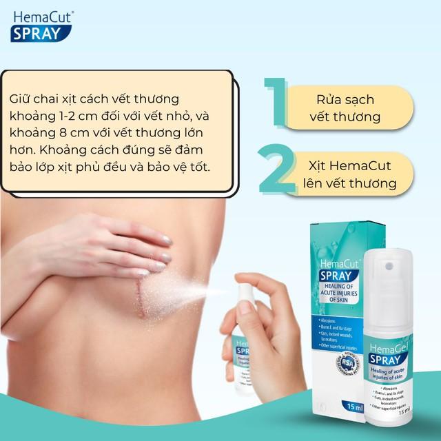 Cách sử dụng xịt vết thương hở Hema chuẩn y khoa, da phục hồi nhanh- Ảnh 5.