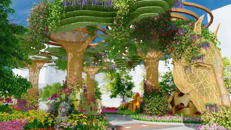 Đường hoa Nguyễn Huệ Tết Bính Ngọ: Hé lộ linh vật ngựa cao gần 7 m - Ảnh 6.