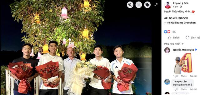 Dàn người hùng Nutifood của U.23 Việt Nam tri ân HLV Giôm: 'Hơn cả một người thầy'- Ảnh 1.