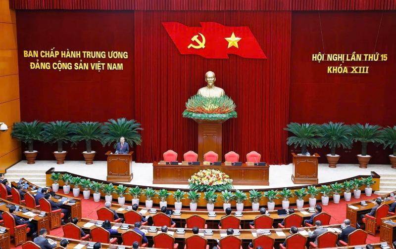 Thông qua Nghị quyết Hội nghị Trung ương 15, 'chốt' nhân sự trình Đại hội XIV - Ảnh 1.