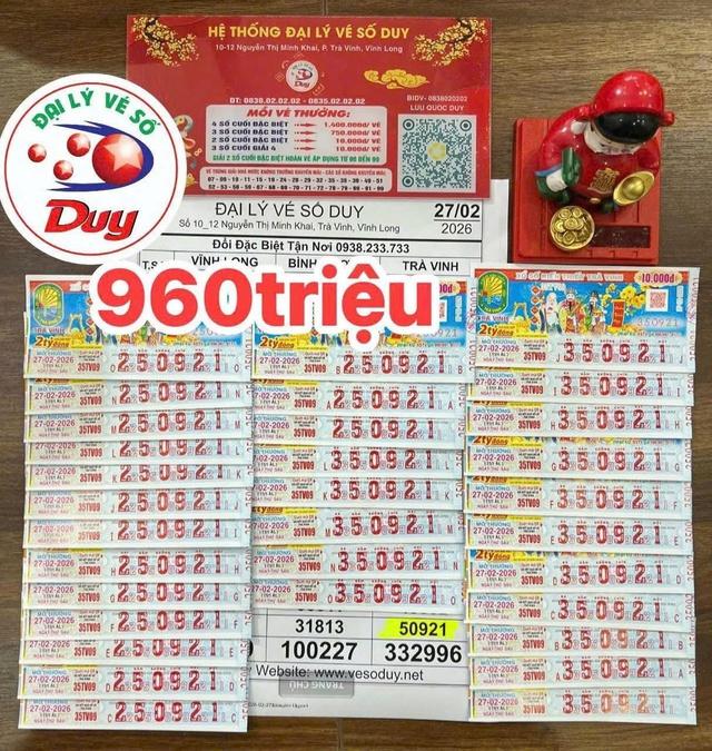 Xổ số miền Nam: Hàng loạt vé trúng đài Trà Vinh, đại lý chờ người lãnh tiền - Ảnh 1.