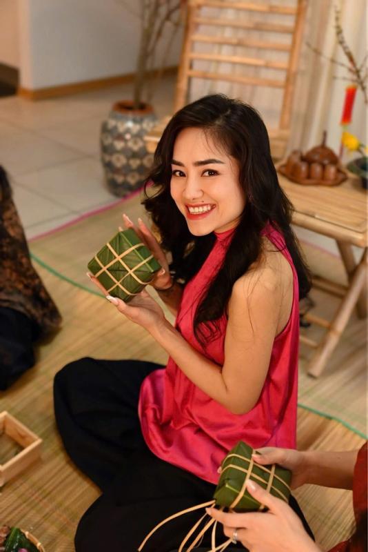 Người Việt tại Thụy Sĩ gói bánh chưng đón tết Giữa tiết trời lạnh giá - Ảnh 7.