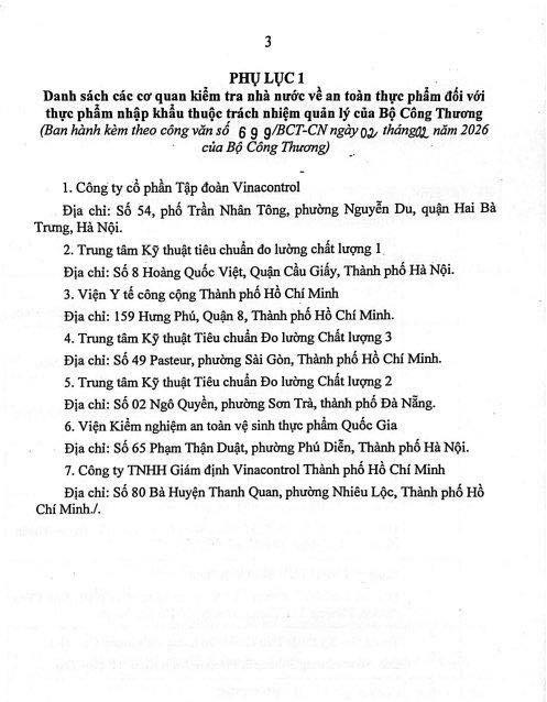 Bộ Công thương có hướng dẫn mới về kiểm tra an toàn thực phẩm hàng nhập khẩu- Ảnh 4.