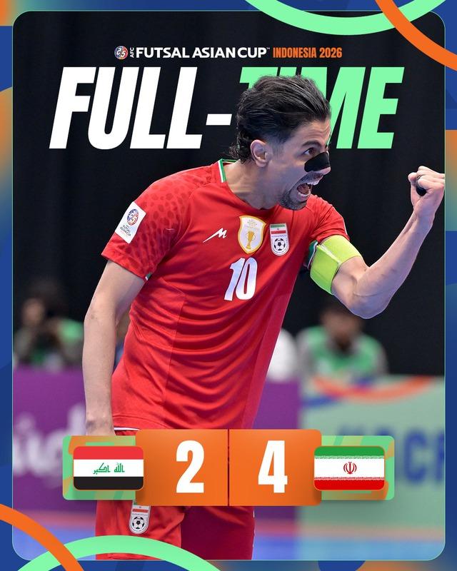 Iran ngược dòng nghẹt thở, đánh bại Iraq: Xuất sắc giành vé chung kết futsal châu Á- Ảnh 1.