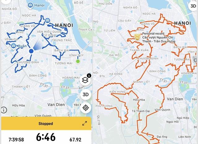 Nhóm đạp xe mừng xuân Bính Ngọ 2026 vẽ hình ngựa ấn tượng tại Hà Nội - Ảnh 1.