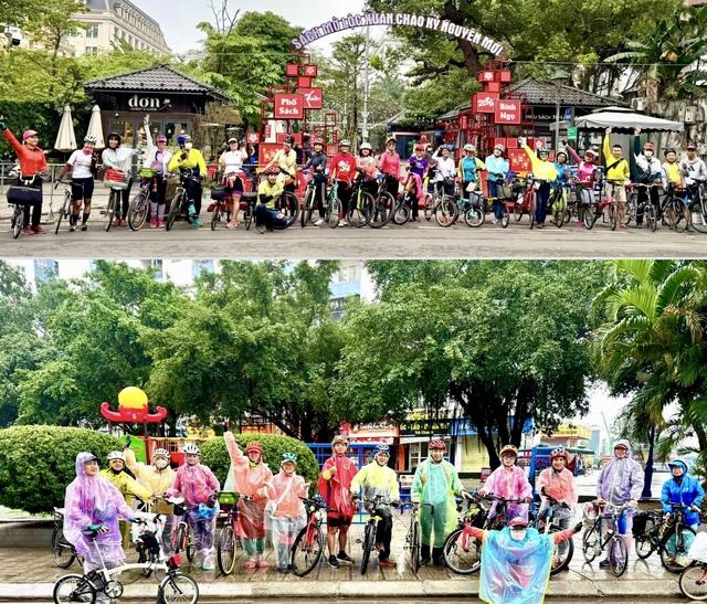 Nhóm đạp xe mừng xuân Bính Ngọ 2026 vẽ hình ngựa ấn tượng tại Hà Nội - Ảnh 3.