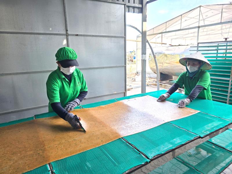 Cận tết, làng bánh phồng tôm ở Cà Mau tăng tốc, đơn hàng tăng 30%   - Ảnh 1.